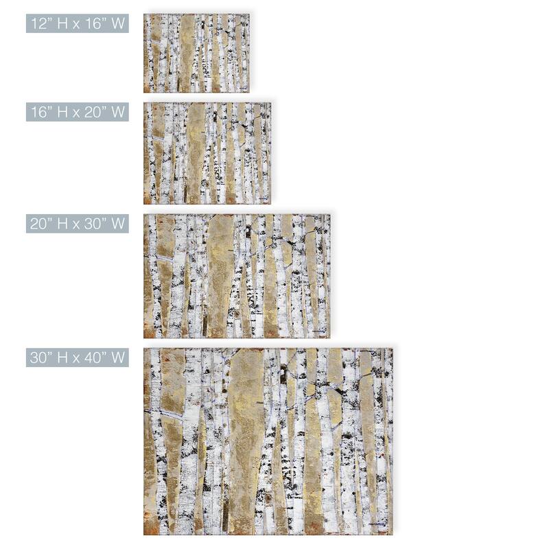 'October Birch Grove' Wrapped Canvas Wall Art by Norman Wyatt Jr.