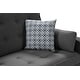 preview thumbnail 7 of 5, Cody Modern Gray Fabric Sleeper Sofa with 2 USB Charging Ports and 4 Accent Pillows
