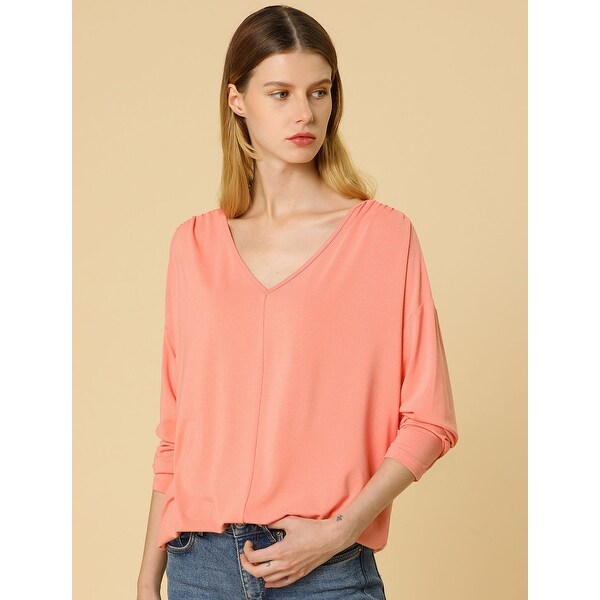 v neck batwing top