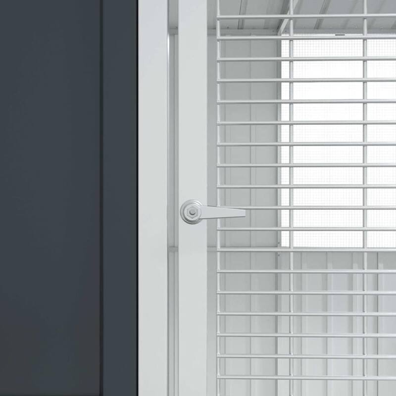 vidaXL Bird Cage Anthracite Galvanized steel