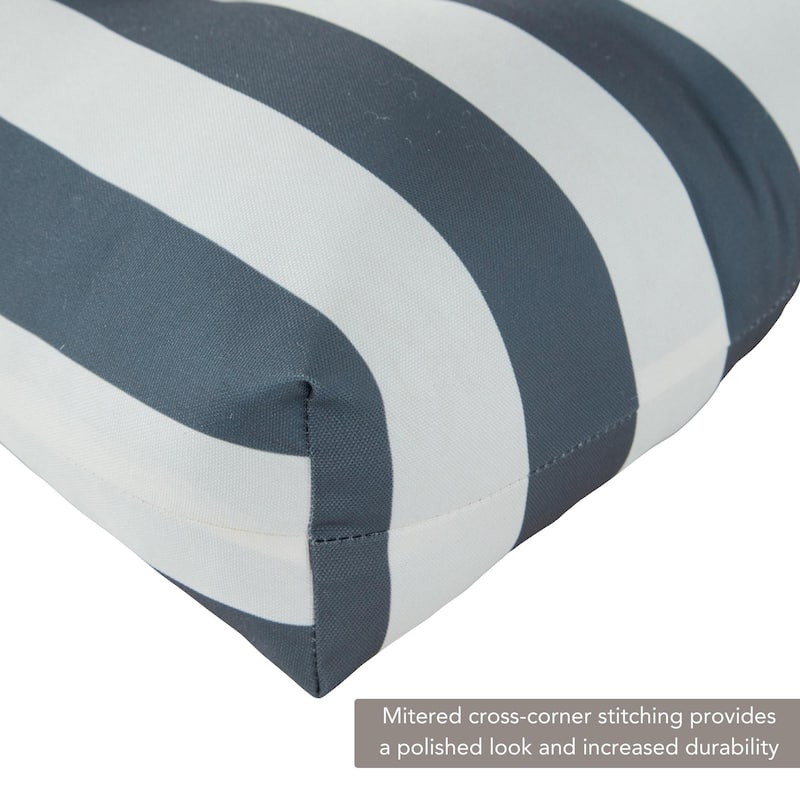 Outdoor 21 x 42-inch Seat/Back Chair Cushion (Set of 2) (Cushions Only)