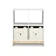 preview thumbnail 1 of 10, Brannan Bear Bookcase with Bins White