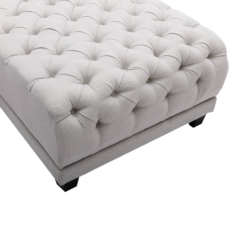 Functional Living Room Leisure Sofa Chair Bedroom Lounger with Buttons to Adjust Backrest