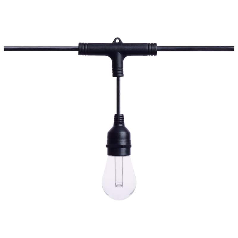 Starfish 24 Foot LED String Light 12-S14 Lamps IOT RGBTW Black 120 Volt