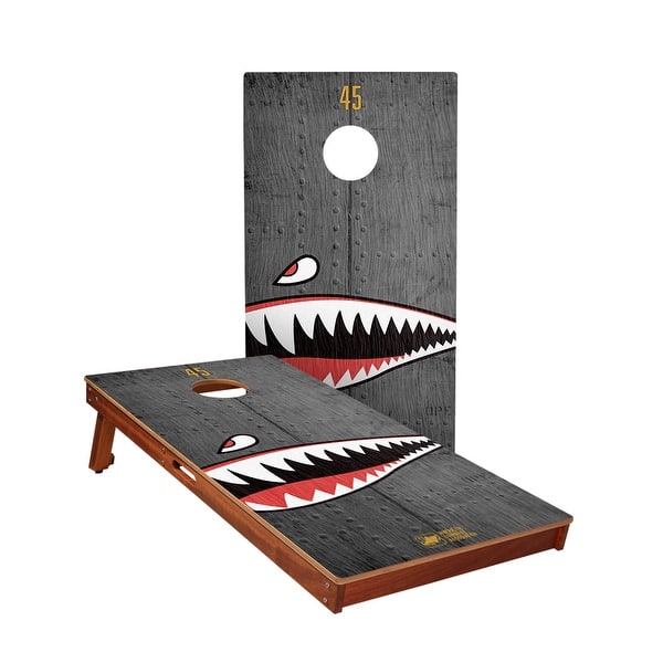 slide 2 of 5, Bomber All-Weather Cornhole Boards NO Bags - Add Board Lights