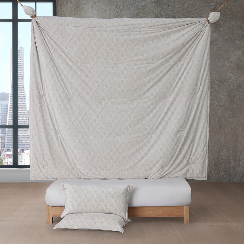 Daydreamer - Coma Inducer® Oversized Comforter Set - Taupe Etch