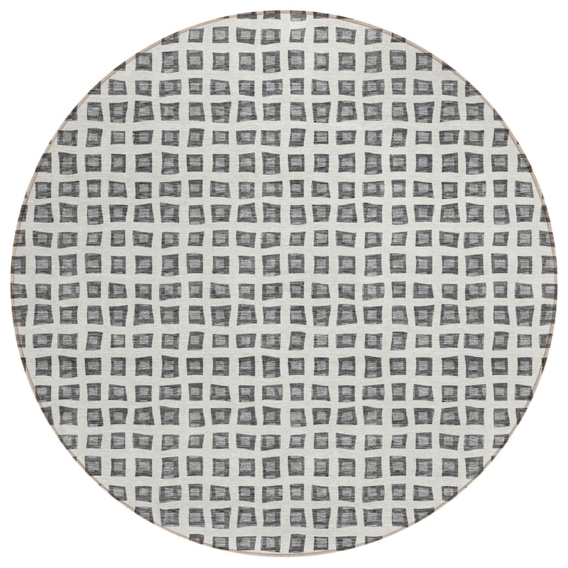 HomeRoots Geometric Transitional Rectangle Outdoor Rug