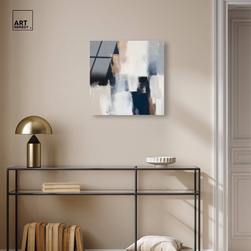Blue Mood Depth II Acrylic by Art Remedy, Ready to Hang