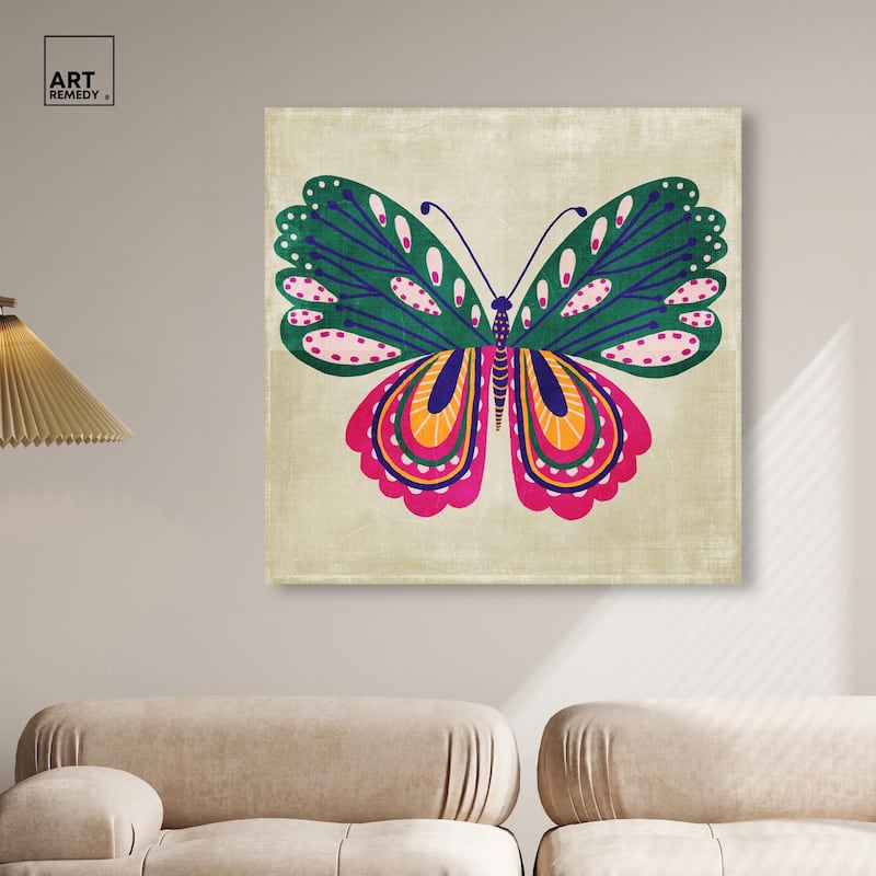 Butterfly Wings Canvas by Art Remedy, Gallery Wrapped
