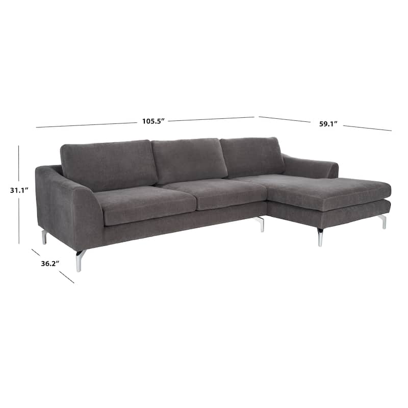 SAFAVIEH Couture Nicholsen Modern Sofa - 106"W x 59"D x 31"H