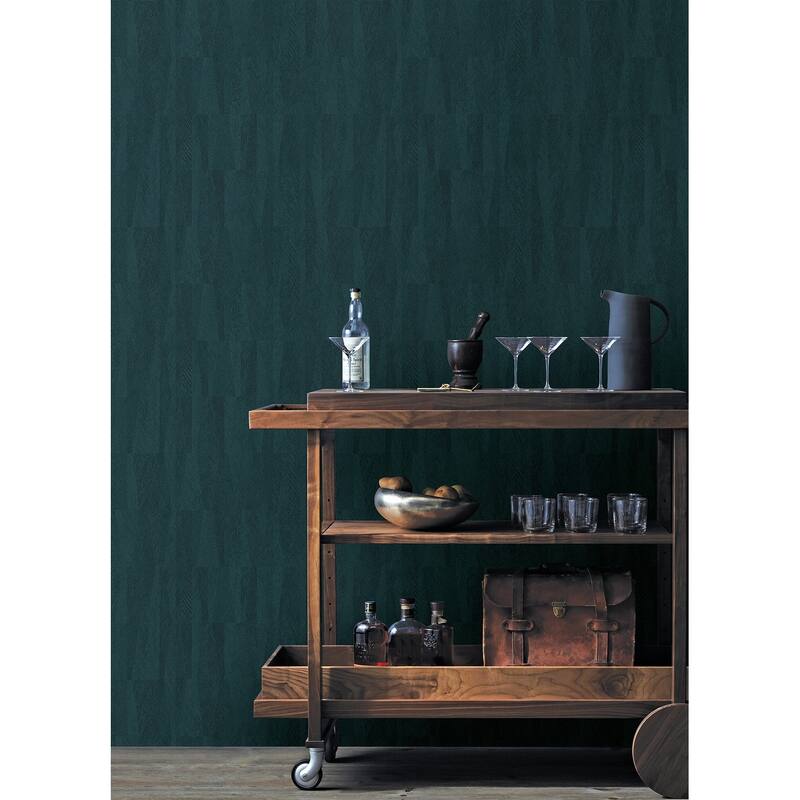 Advantage Sutton Teal Textured Geometric Wallpaper