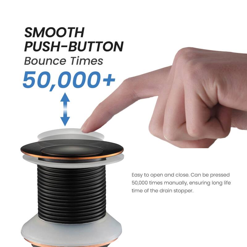 Pop Up Drain Stopper for Bathroom without Overflow