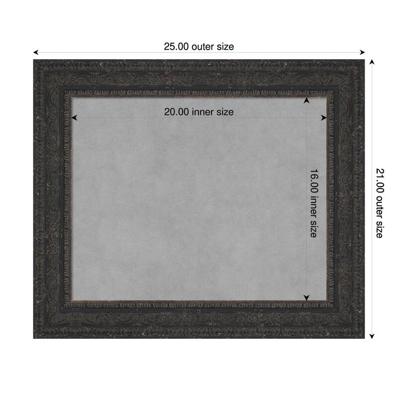 Amanti Art Attic Aged Black Framed - 25 x 21 in - Attic Aged Black