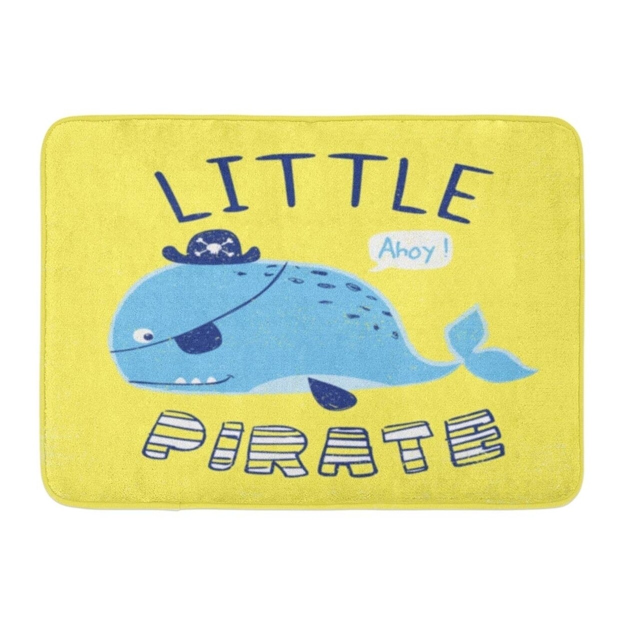 whale bath mat