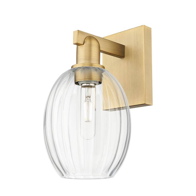 Innovations Lighting 716-1W-13-6 Preston Sconce Preston 13" Tall Wall - Brushed Brass / Clear