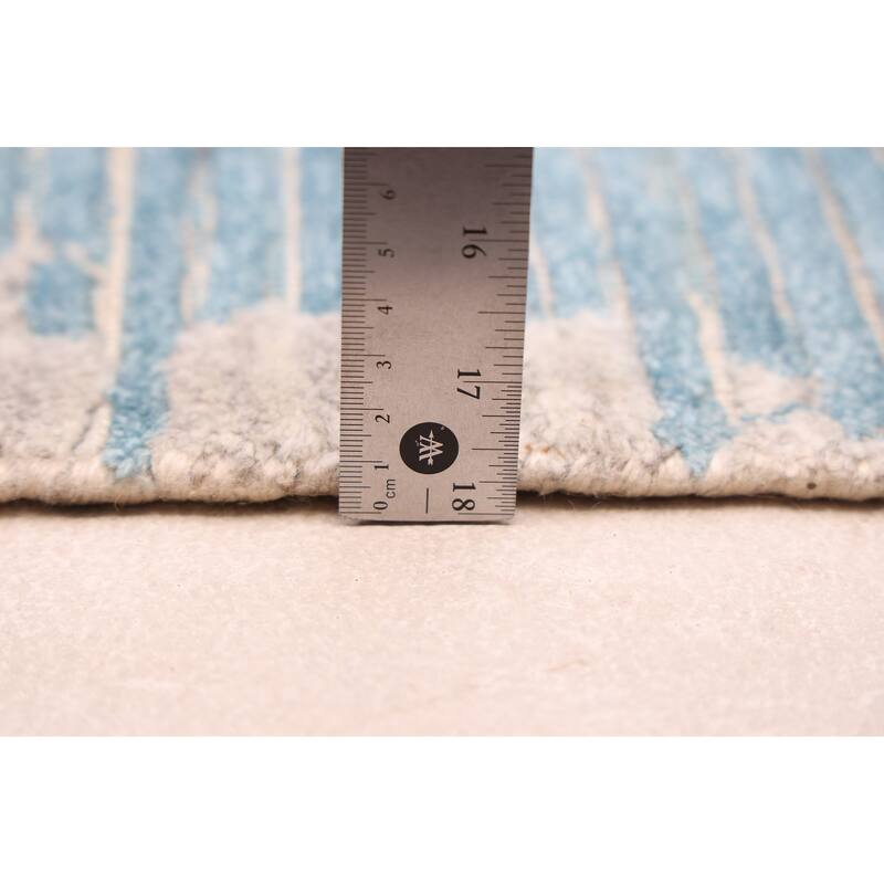 ECARPETGALLERY Hand Loomed Elysian Turquoise Rug - 8'0 x 9'10