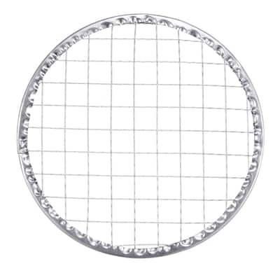 5pcs Round BBQ Grill Net 5.5" Dia Galvanized Iron Barbecue Mesh Mat for Baking