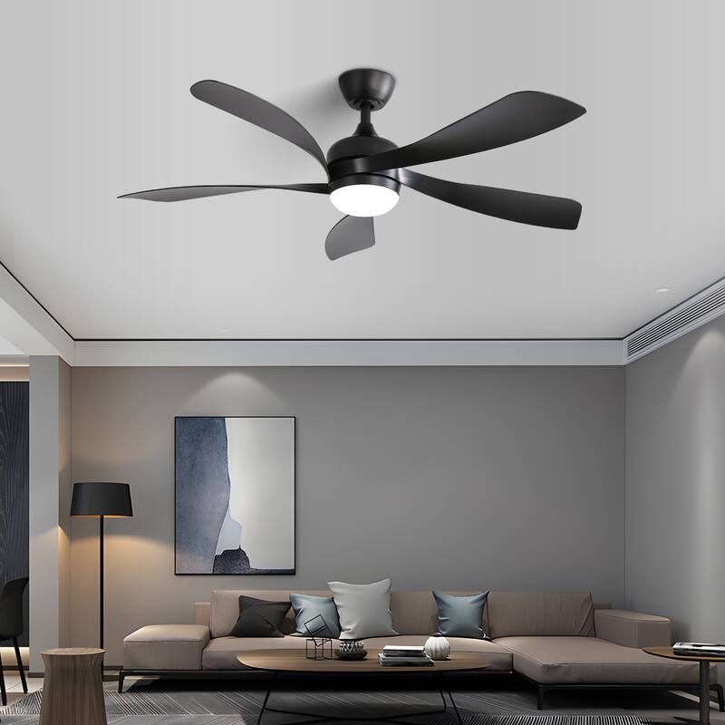 Anmytek 52 Inch Modern LED Ceiling Fan Dimmable Reversible DC Motor Remote Control - 52 Inch