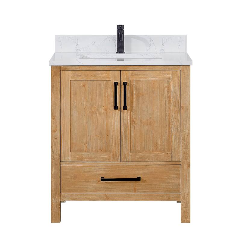 Shannon Bath Vanity with Composite Stone Countertop without Mirror