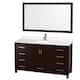 Option Espresso, Chrome Trim, White Quartz Top