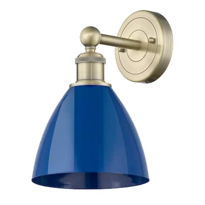 Innovations Lighting 616-1W-12-8 Plymouth Sconce Plymouth Dome 12"