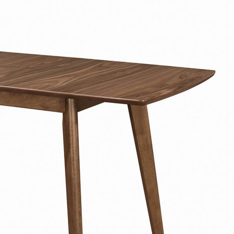 30 Inch Mid Century Modern Wooden Dining Table, Brown