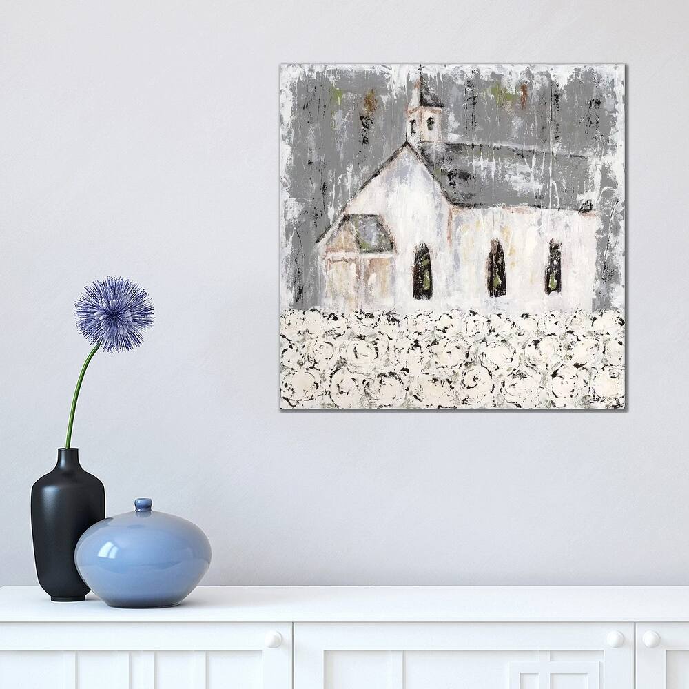 iCanvas "Cottonfield Chapel" by Ashley Bradley Canvas Print
