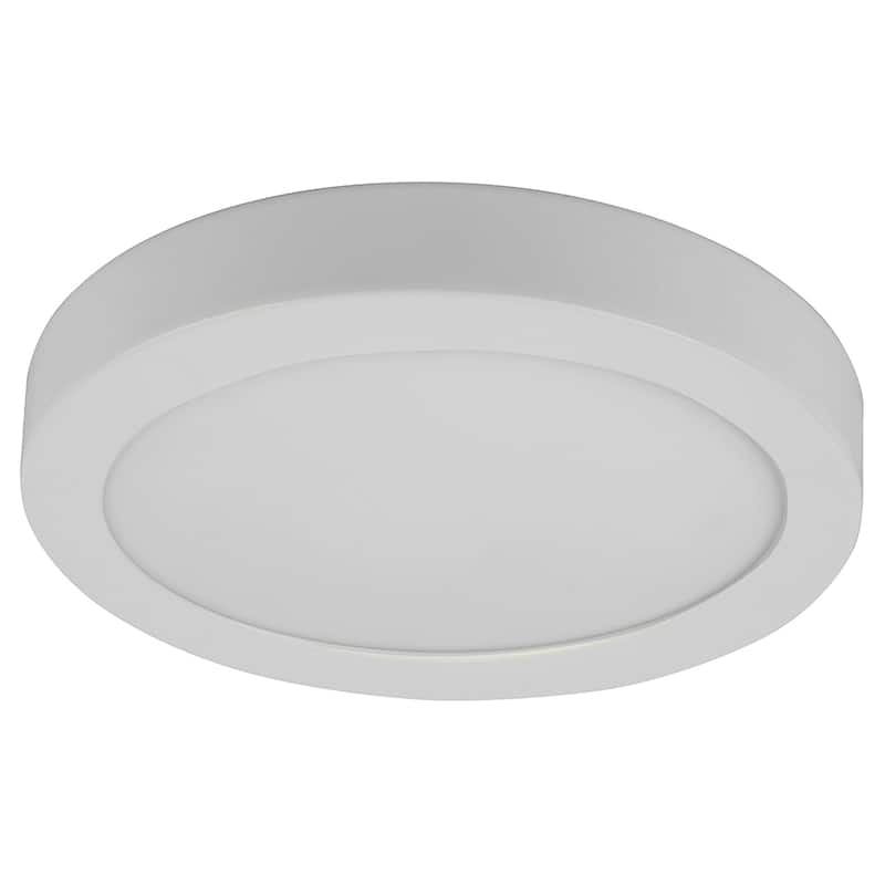 LED Flush Mount Ceiling light 7.2"W x 1"H - White