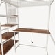 preview thumbnail 20 of 33, Twin Sized Loft Metal Bed with Desk,Multi-functional Storage Design