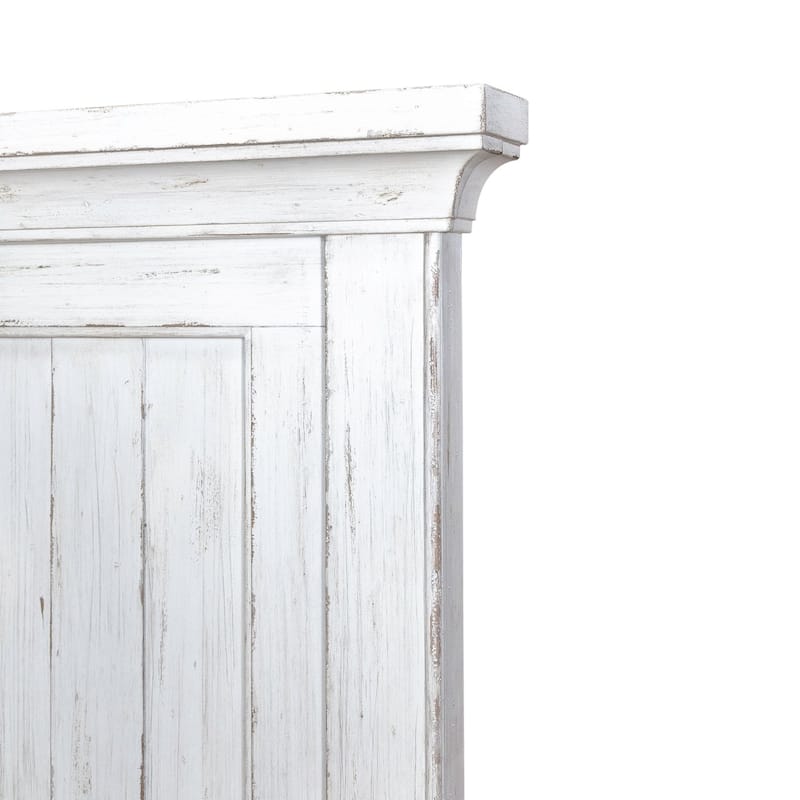 River Place Riverstone White Tobacco Mansion Headboard, King or Queen