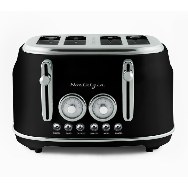 Nostalgia Classic Retro 4-Slice Toaster, Black - Bed Bath & Beyond