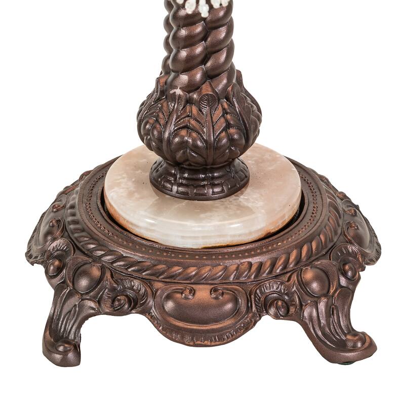 26 In. Fabric & Fringe Pink Pontiff Accent Lamp
