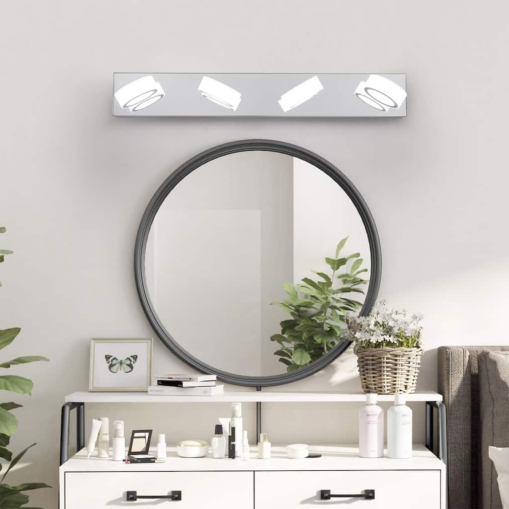 29" Modern 4-Light LED Vanity Light,Bathroom Wall Light Fixture for Mirror, Shower, and Bathroom Decor