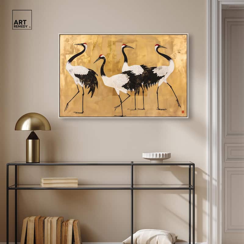Birds of Gold Canvas by Art Remedy