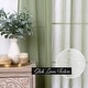 preview thumbnail 17 of 33, Aurora Home Linen-Textured Semi-Sheer Bronze Grom Curtain Panels Panels of 2-84" & 96"