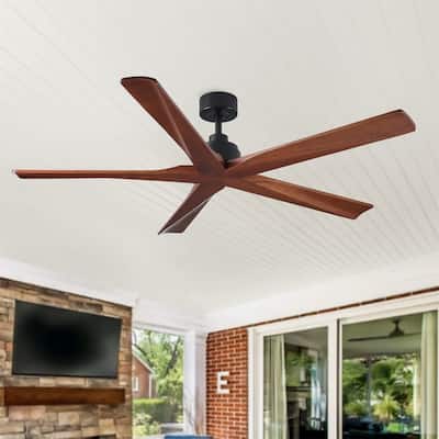 60" Black Lowe Profile Ceiling Fan without Light