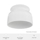 preview thumbnail 5 of 3, Hunter + Jasmine Roth Harlowe Luxe Gold w/ Cased White Glass 1-Light Flush Mount Ceiling Light - Transitional, Modern