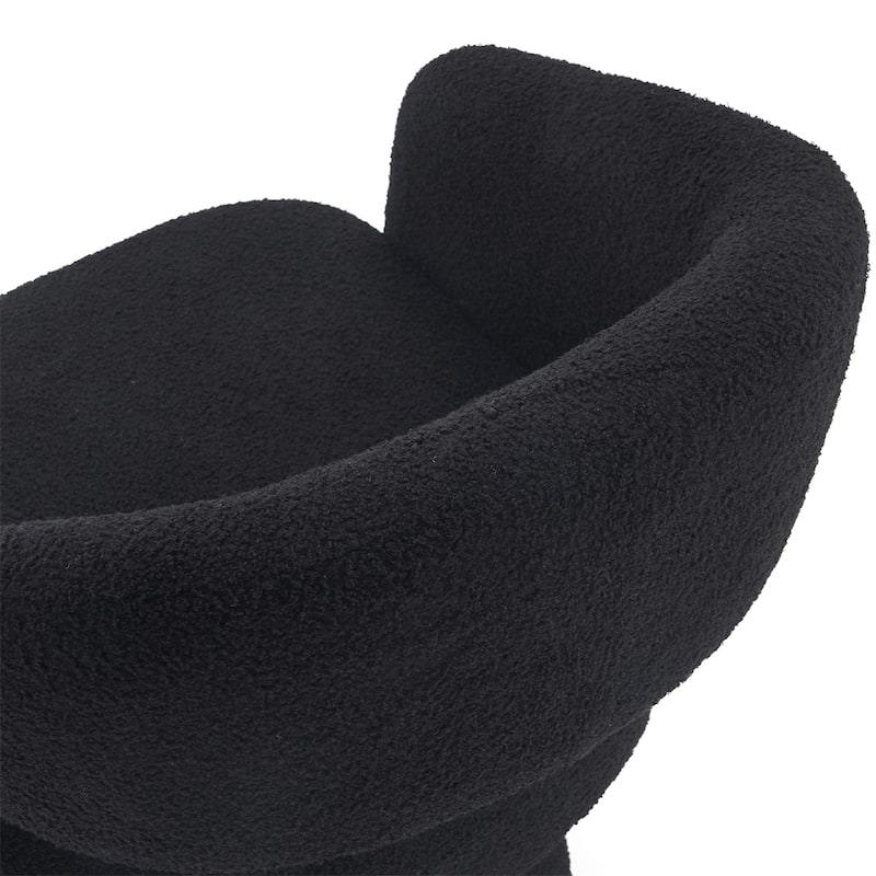 Swivel Accent Chair Armchair,Round Barrel Chair in Fabric,velvet