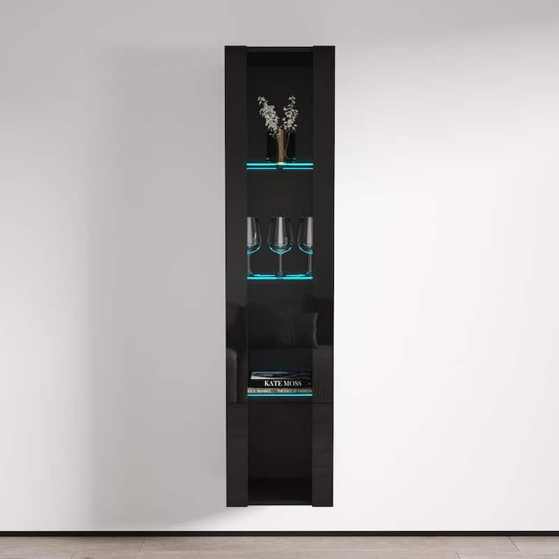 Strick & Bolton Hadi Wall-mounted Bookcase - Black