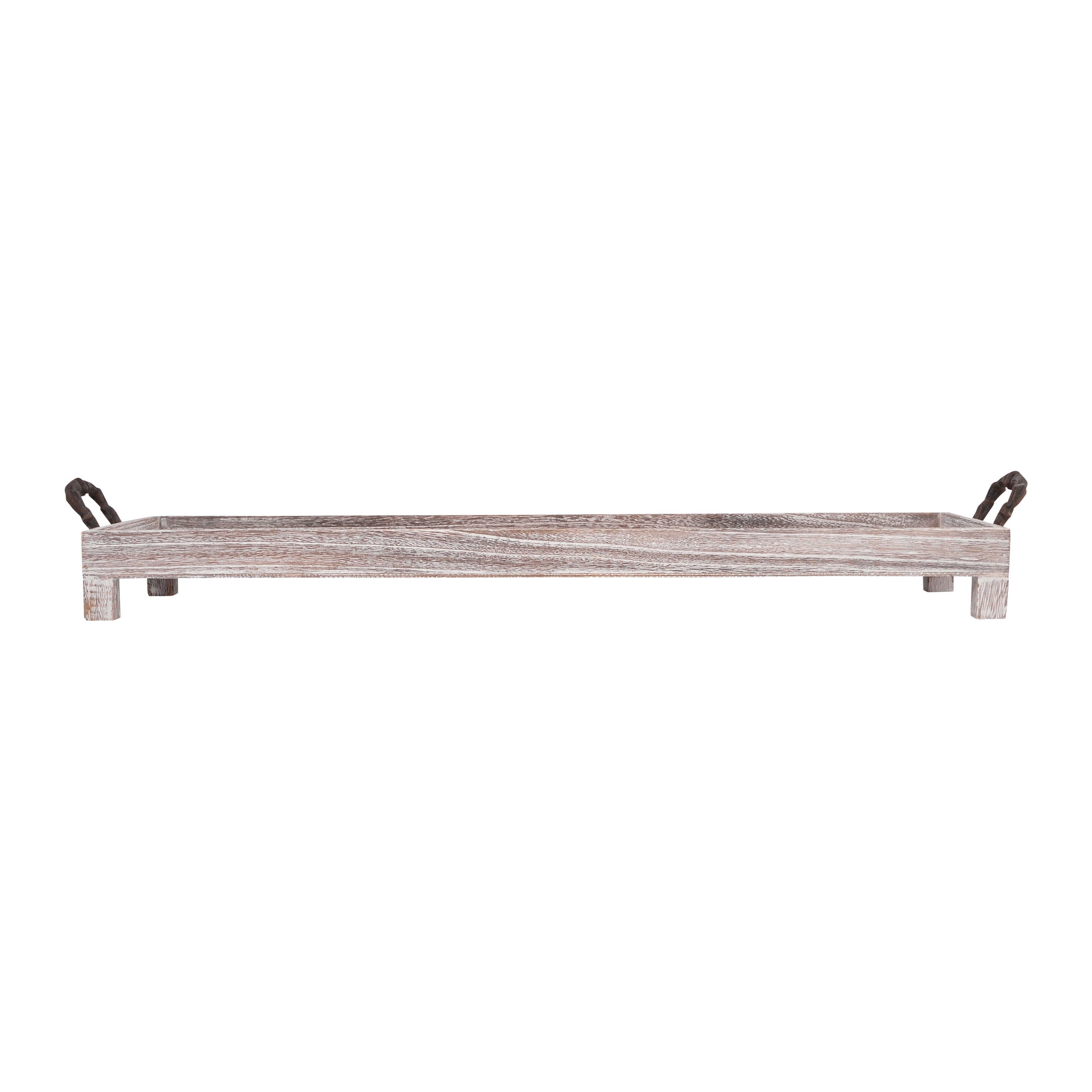Atlas Ashwood Rectangular Natural Wood Tray - 32.5 inch Wide