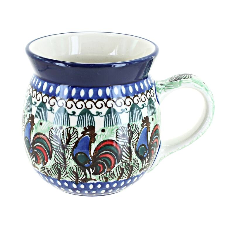 Blue Rose Polish Pottery Ceramika Artystyczna Bubble Mug - Rooster Row