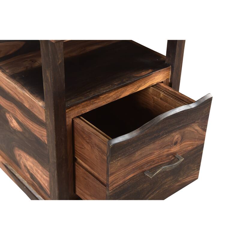 Avenue 2-piece Live Edge Solid Wood Desk Set