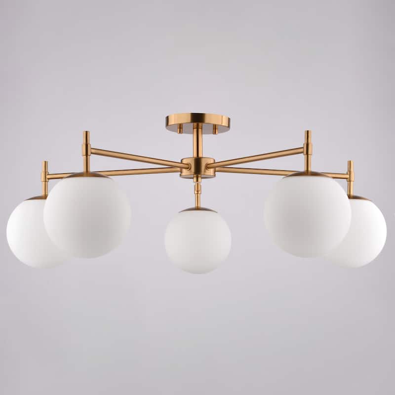 Vaxcel Lighting C0297 Armitage 5 Light 32" Wide Semi-Flush Ceiling