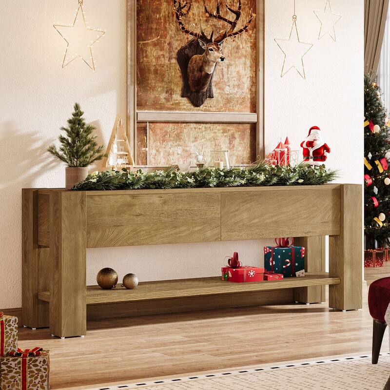 63" TV Stand with Drawers, Media Console with Storage for Living Room