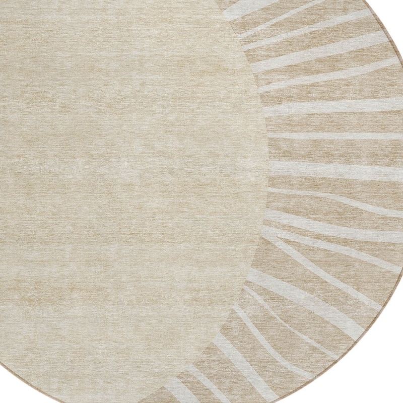 HomeRoots Abstract Transitional Rectangle Outdoor Rug