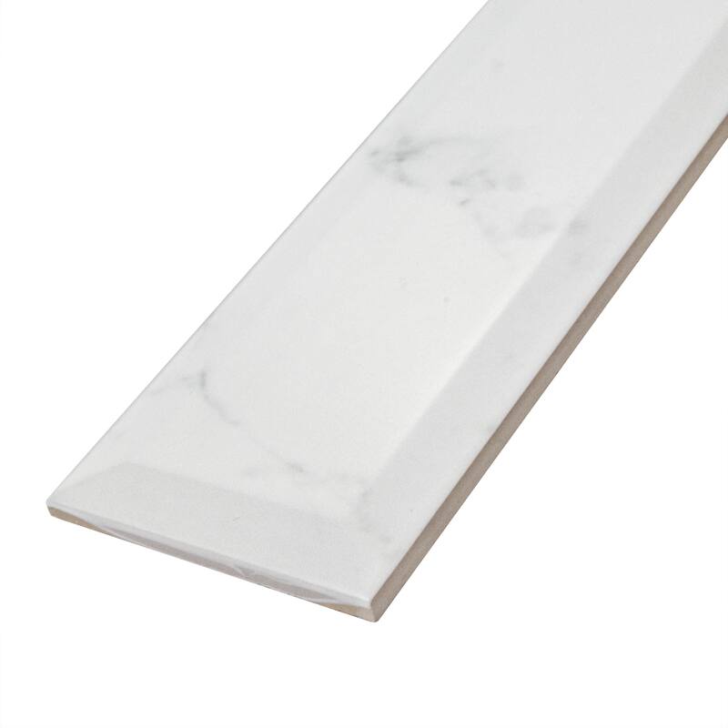 Merola Tile Classico Carrara Matte Metro 3" x 12" Ceramic Wall Tile