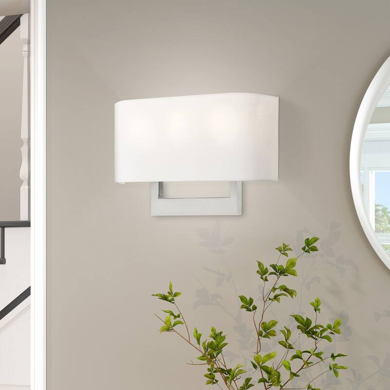 Livex Lighting 3-light Brushed Nickel Wall Sconce, 42402-91 - 16" W X 10" H X 3.95" EXT