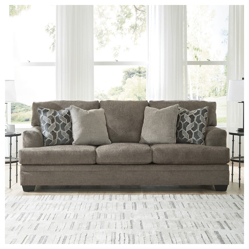 Signature Design by Ashley Stonemeade Sofa - 92" W x 41" D x 39" H - Nutmeg