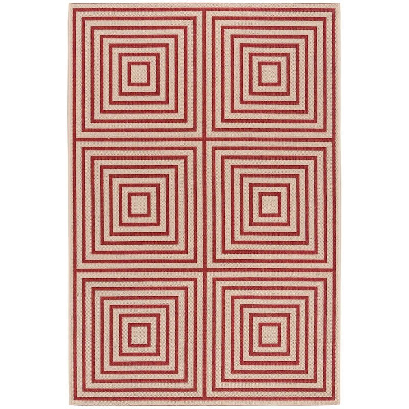 SAFAVIEH Linden Loris Indoor/ Outdoor Waterproof Patio Backyard Rug