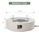 preview thumbnail 39 of 83, COSIEST 42'' Outdoor Round Propane Fire Pit w Wind Guard and Fire Glass